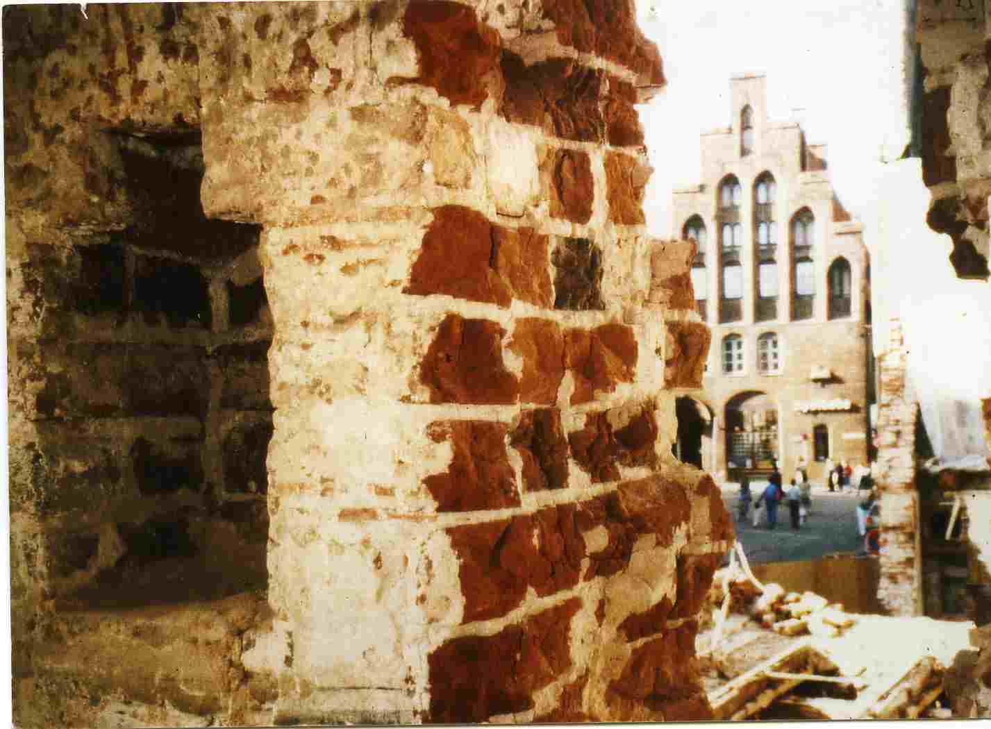 Brandmauer im Obergeschoss