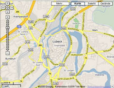 Stadtplan Lübeck heute