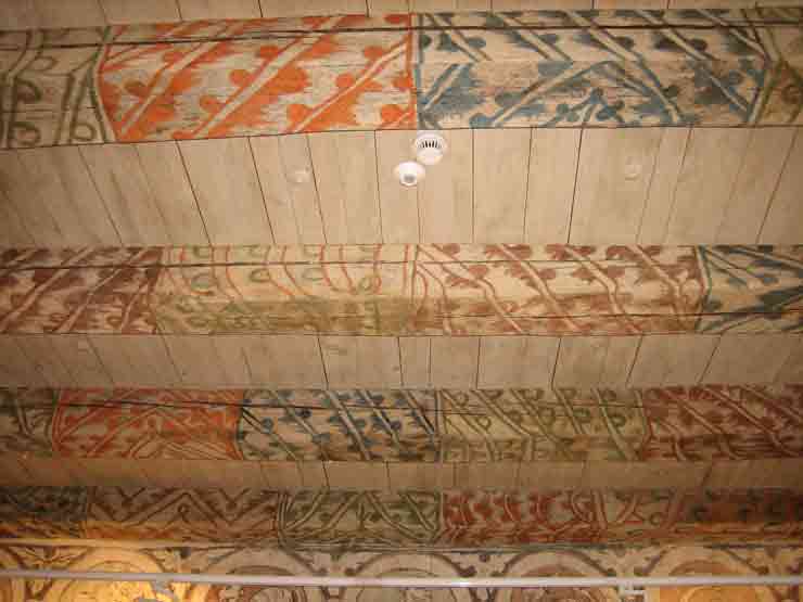 Thorn/Torun, Breite Str. 22/ul. Szeroka 22, Obergeschoss, mittelalterliche Holzbalkendecke (Reimann)